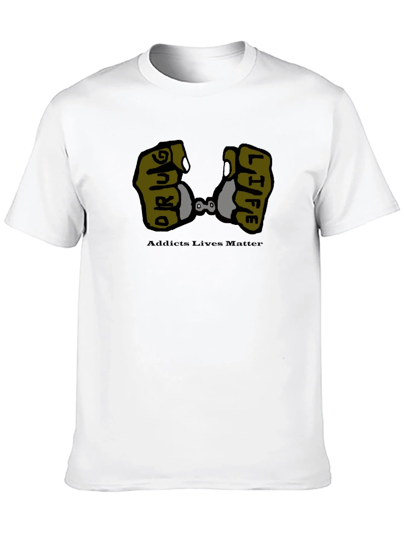 Camiseta Negra Drug Life - Conciencia Social