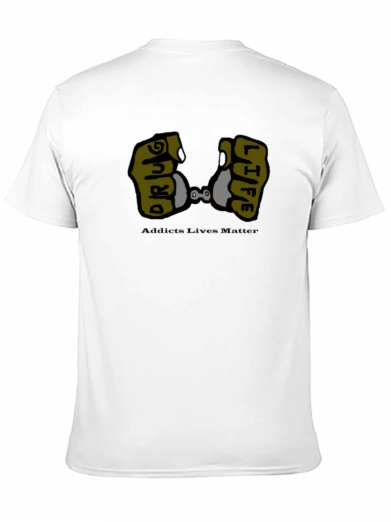 Camiseta Negra Drug Life - Conciencia Social