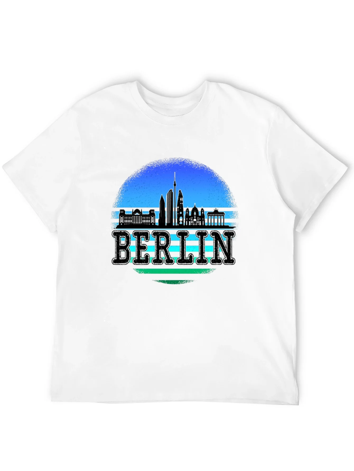 Camiseta Negra Berlin Skyline