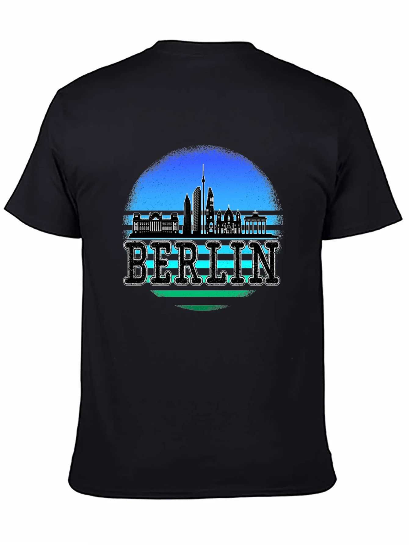 Camiseta Negra Berlin Skyline