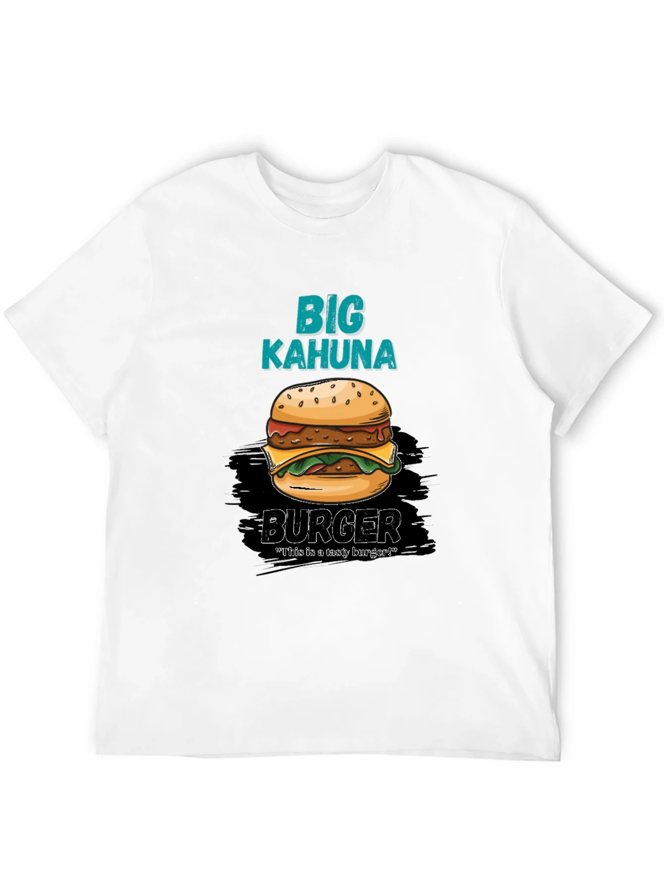 Camiseta Hombre Negra Estampado Big Kahuna Burger