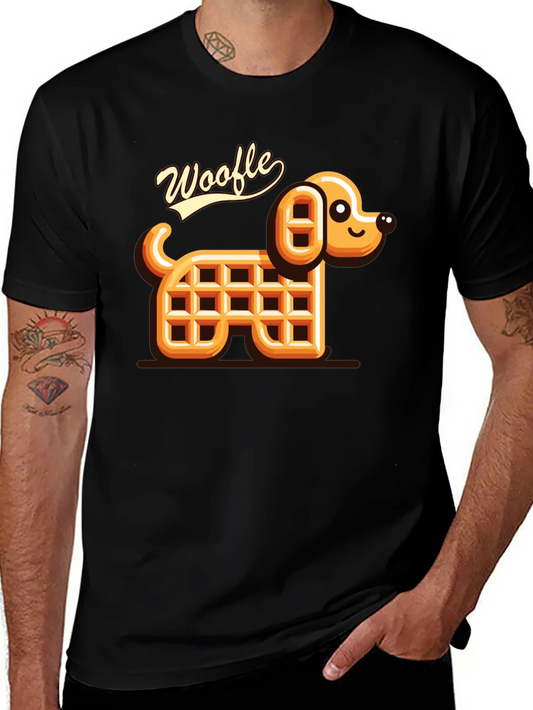 Rebbecca Woofle Waffle Dog Black T-Shirt