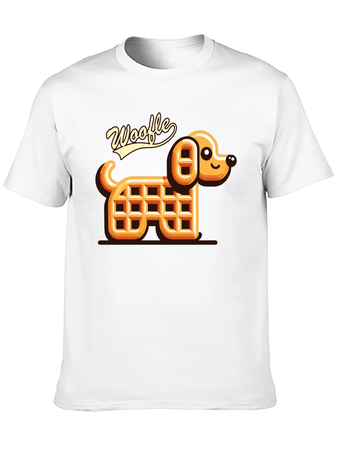 Rebbecca Woofle Waffle Dog Black T-Shirt