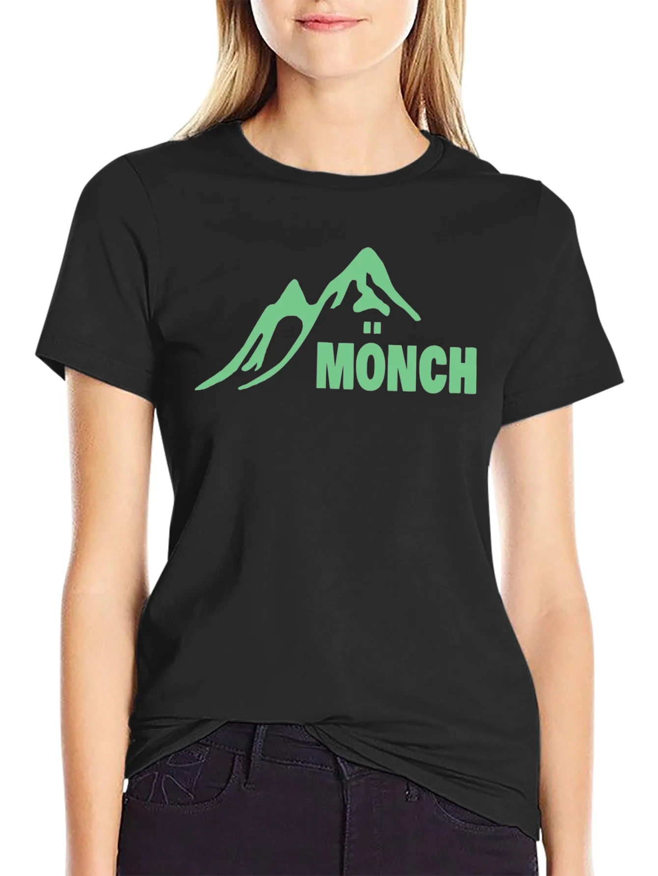 Rebbecca Mönch Mountain T-Shirt - Black Graphic Tee