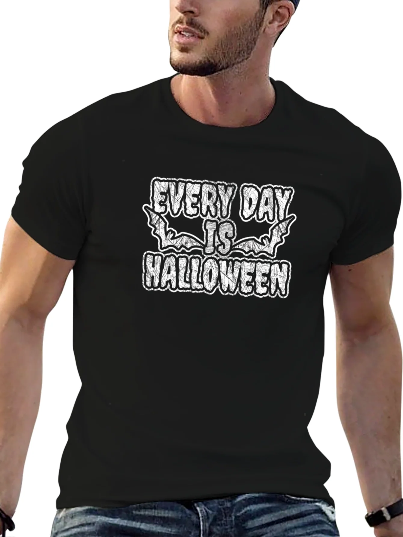 Camiseta Negra Every Day is Halloween