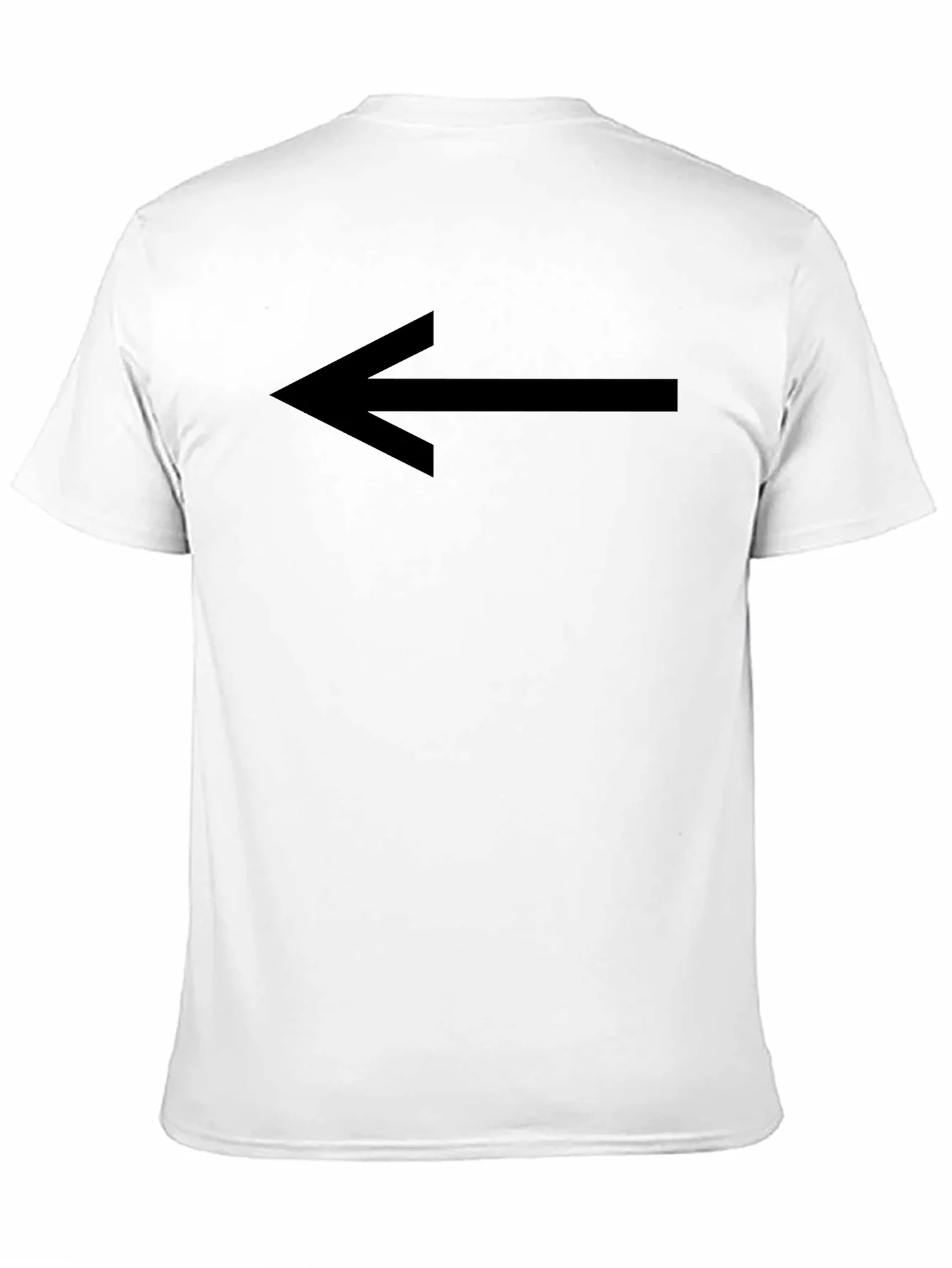 Camiseta Negra Flecha Izquierda Casual