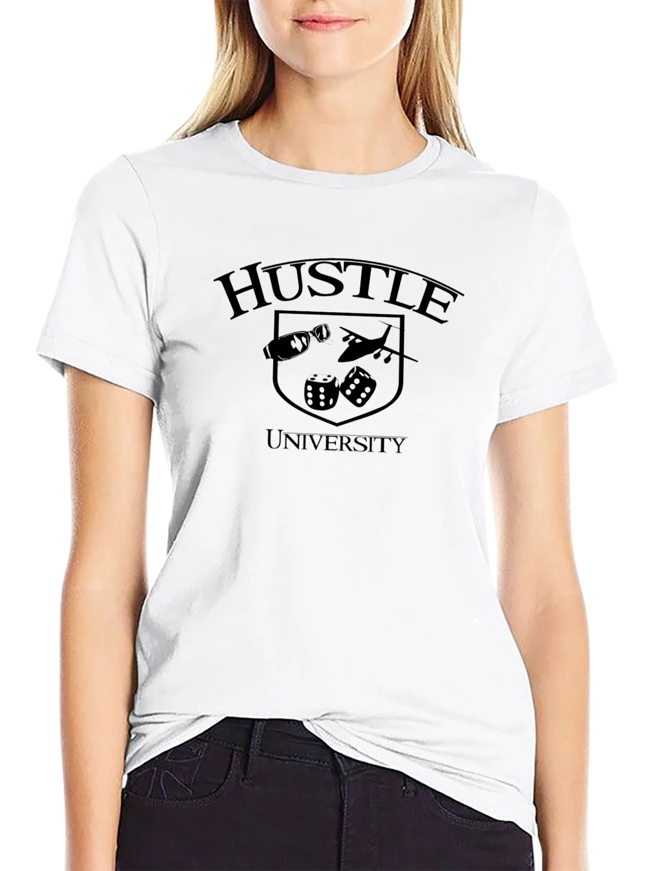 Camiseta Negra Hustle University