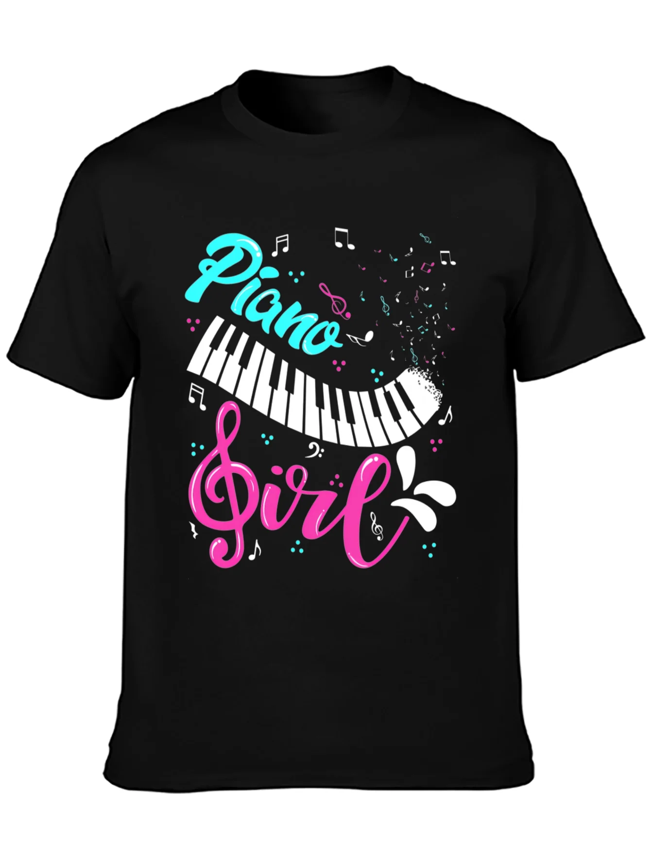 Rebbecca Piano Girl Graphic T-Shirt