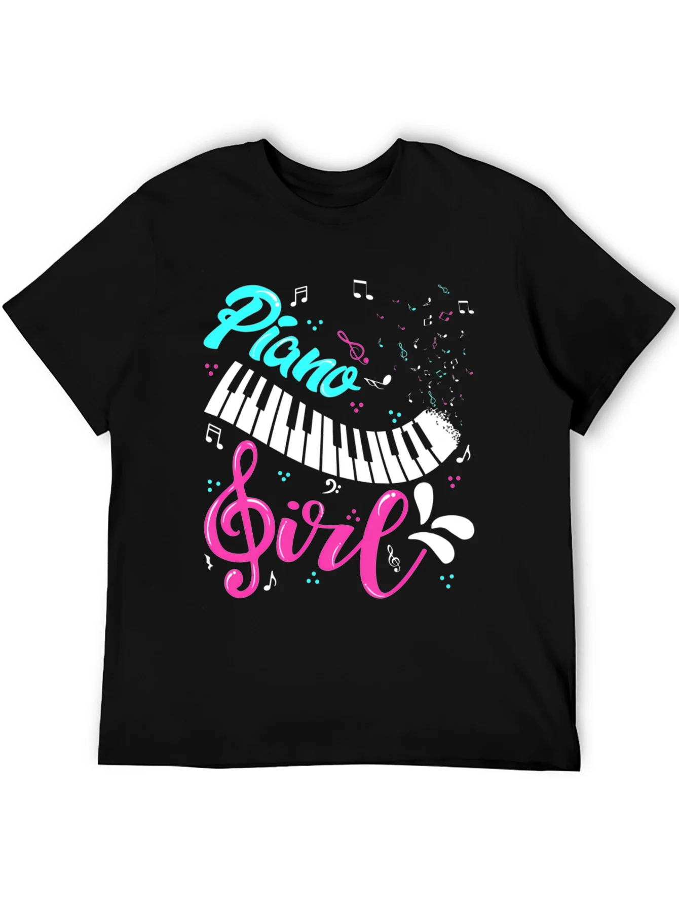 Rebbecca Piano Girl Graphic T-Shirt