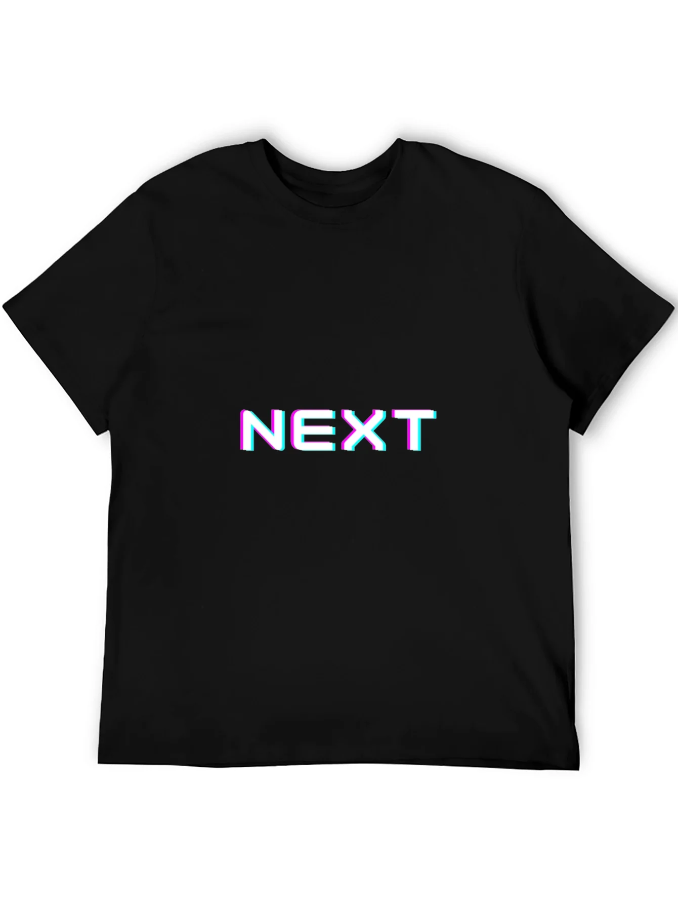 Camiseta Negra con Dise?o Gr¨¢fico NEXT