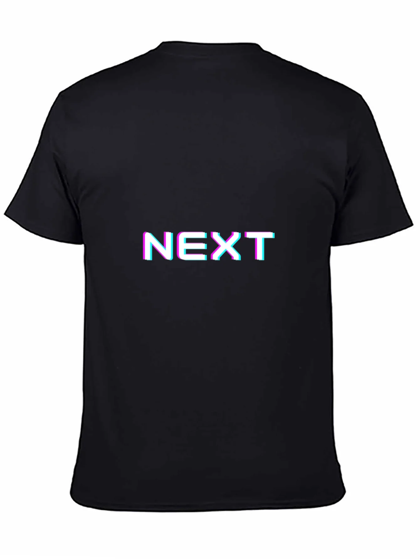 Camiseta Negra con Dise?o Gr¨¢fico NEXT