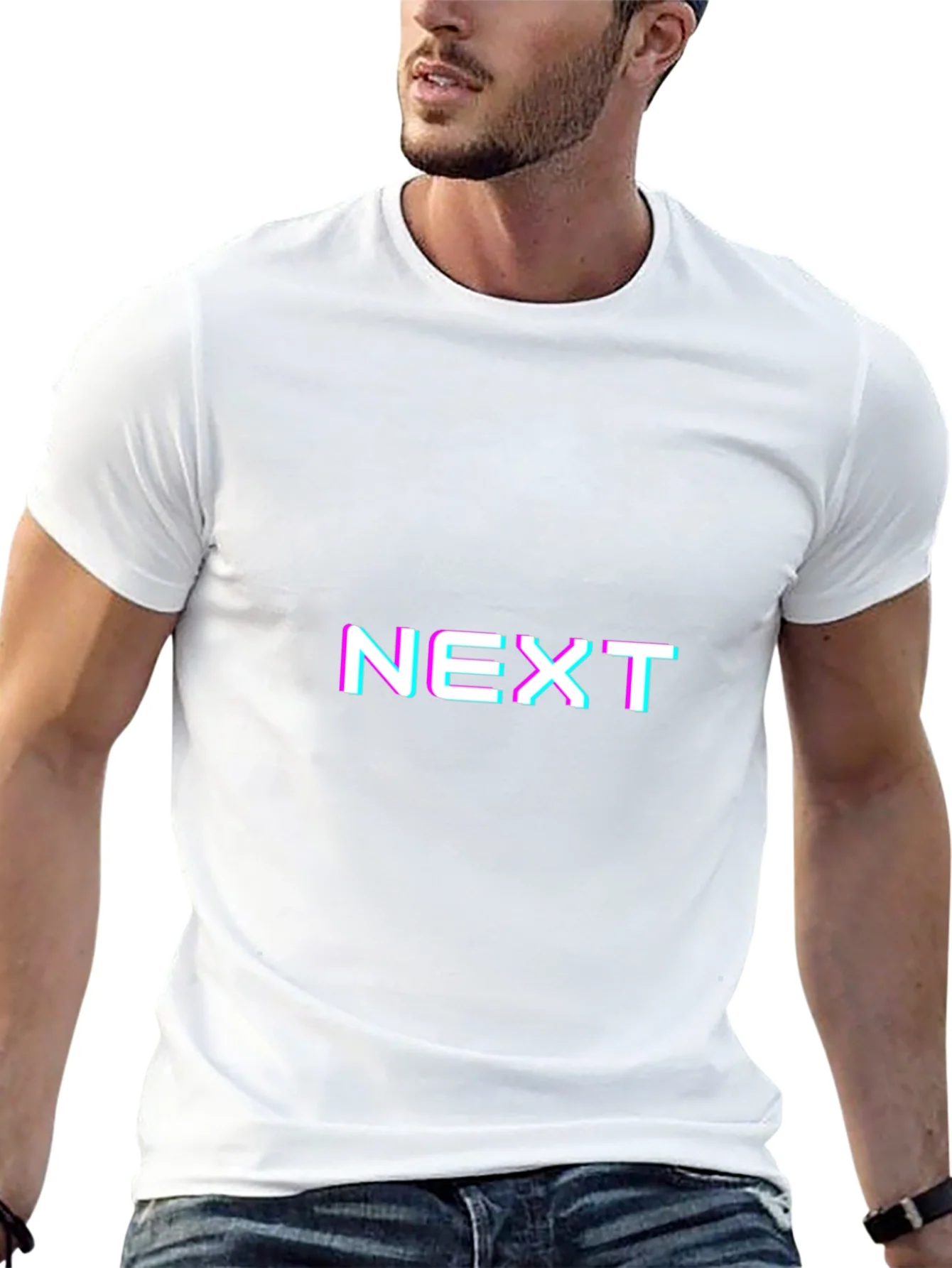 Camiseta Negra con Dise?o Gr¨¢fico NEXT