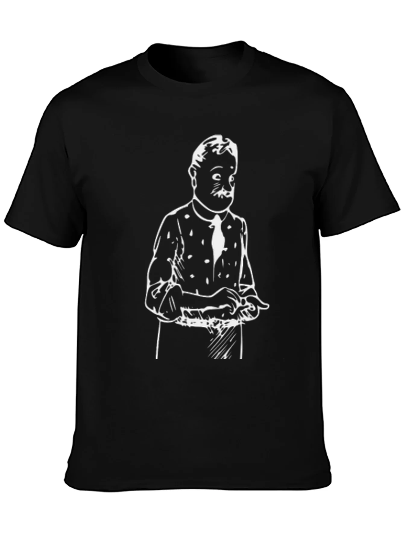 Rebbecca Retro Cartoon Black Graphic Tee