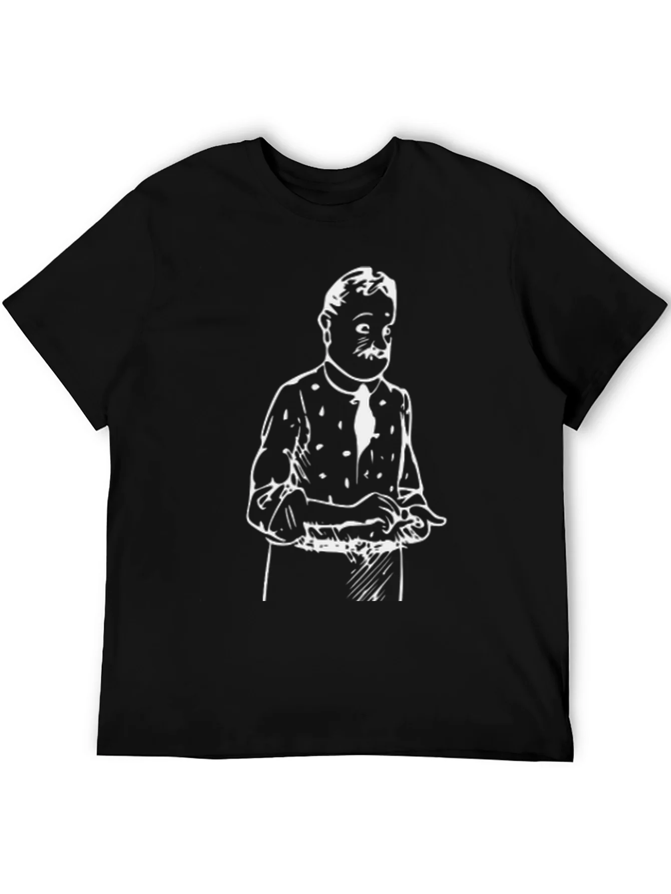 Rebbecca Retro Cartoon Black Graphic Tee