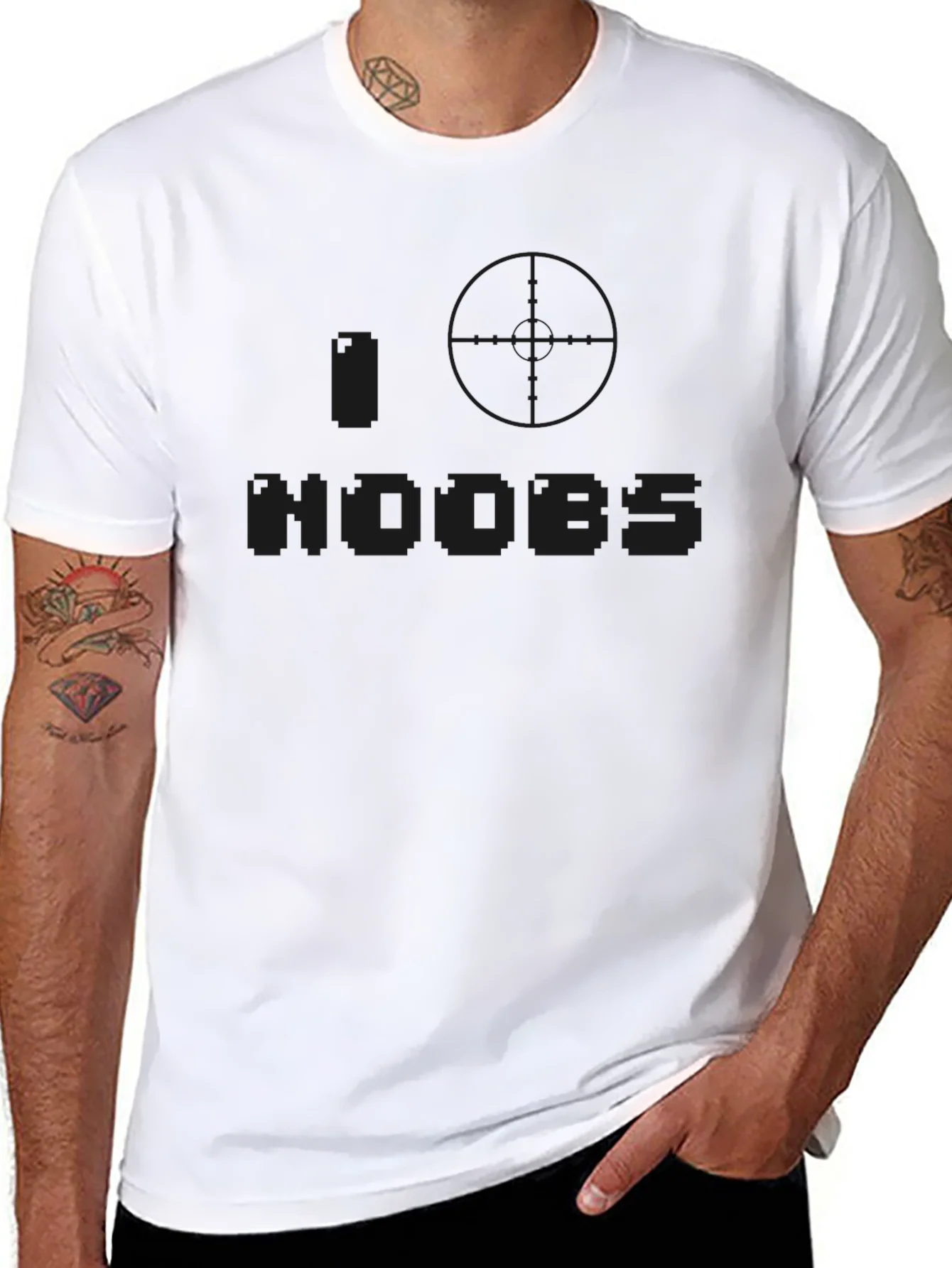 Rebbecca I Aim Noobs Black T-Shirt