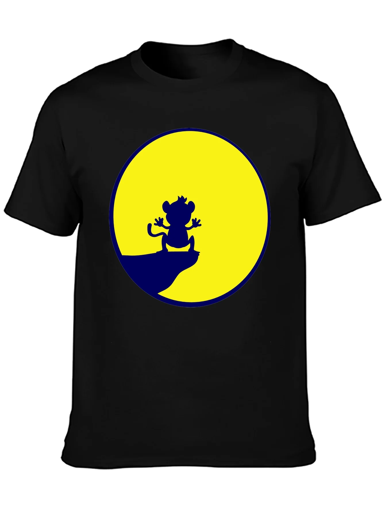 Camiseta Negra Rey Le¨®n Escena Simba