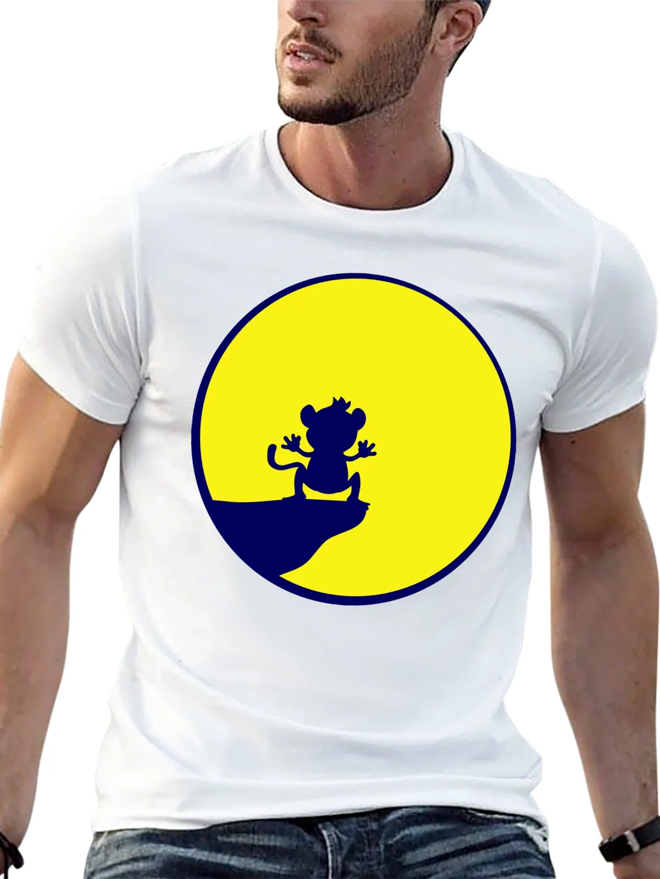 Camiseta Negra Rey Le¨®n Escena Simba