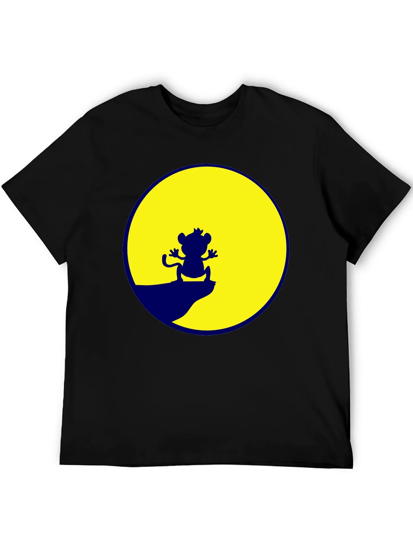 Camiseta Negra Rey Le¨®n Escena Simba