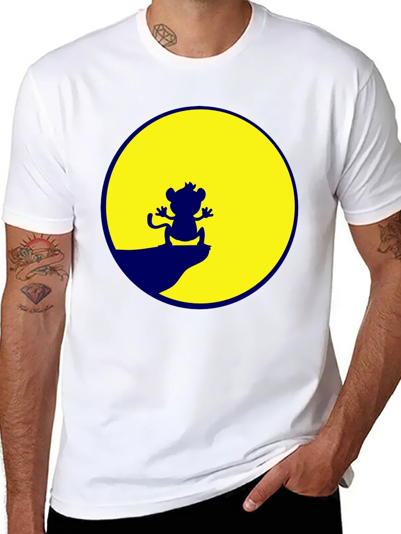 Camiseta Negra Rey Le¨®n Escena Simba