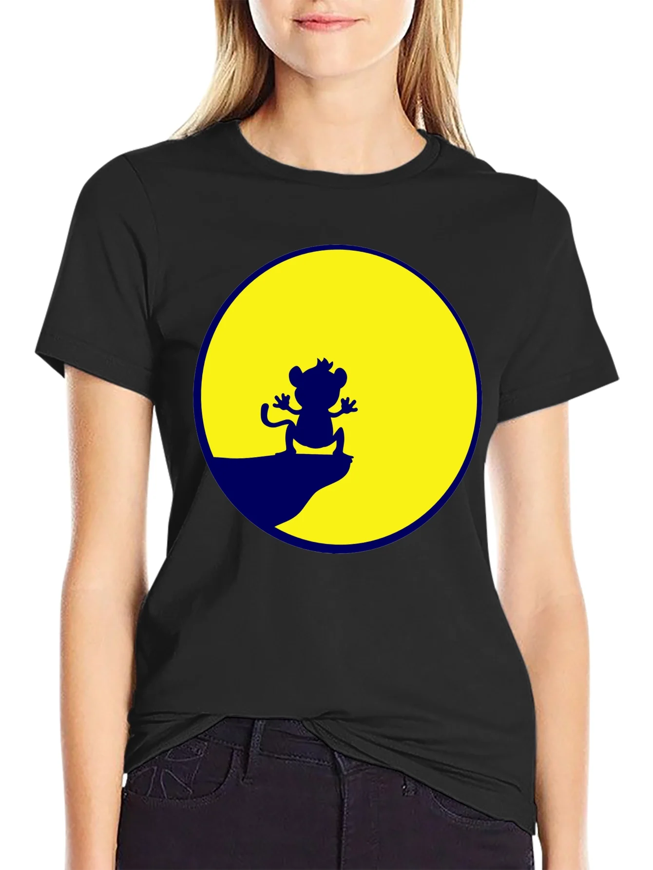 Camiseta Negra Rey Le¨®n Escena Simba