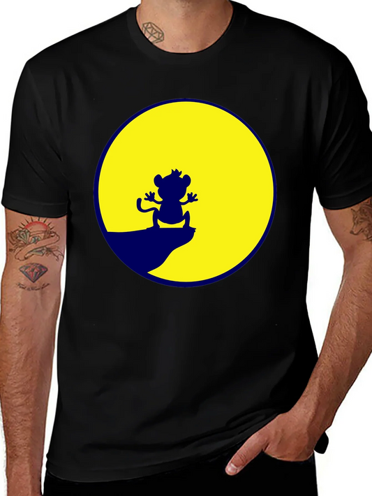 Camiseta Negra Rey Le¨®n Escena Simba