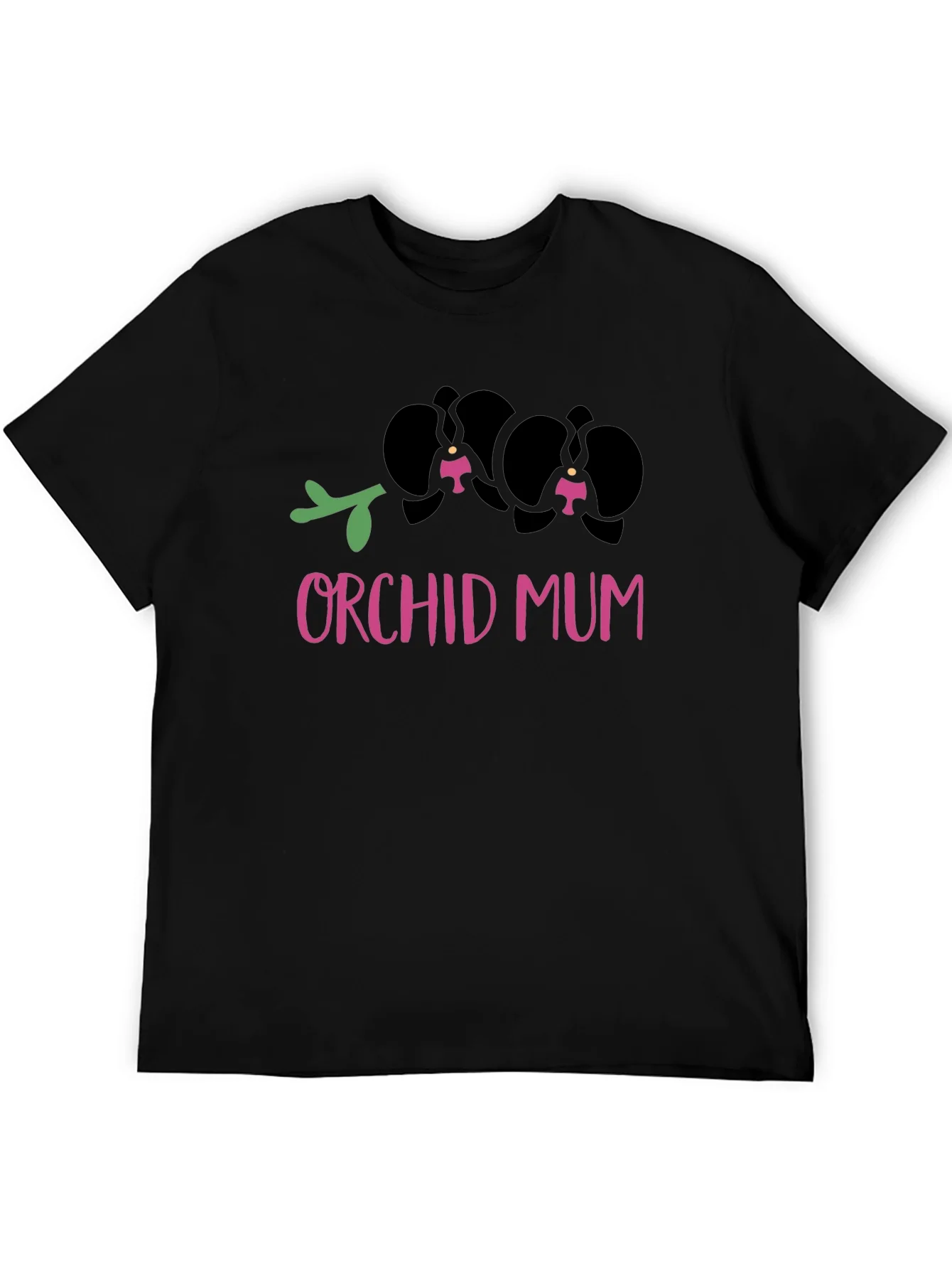 Camiseta Negra Orqu¨ªdea Mam¨¢ Dise?o Floral
