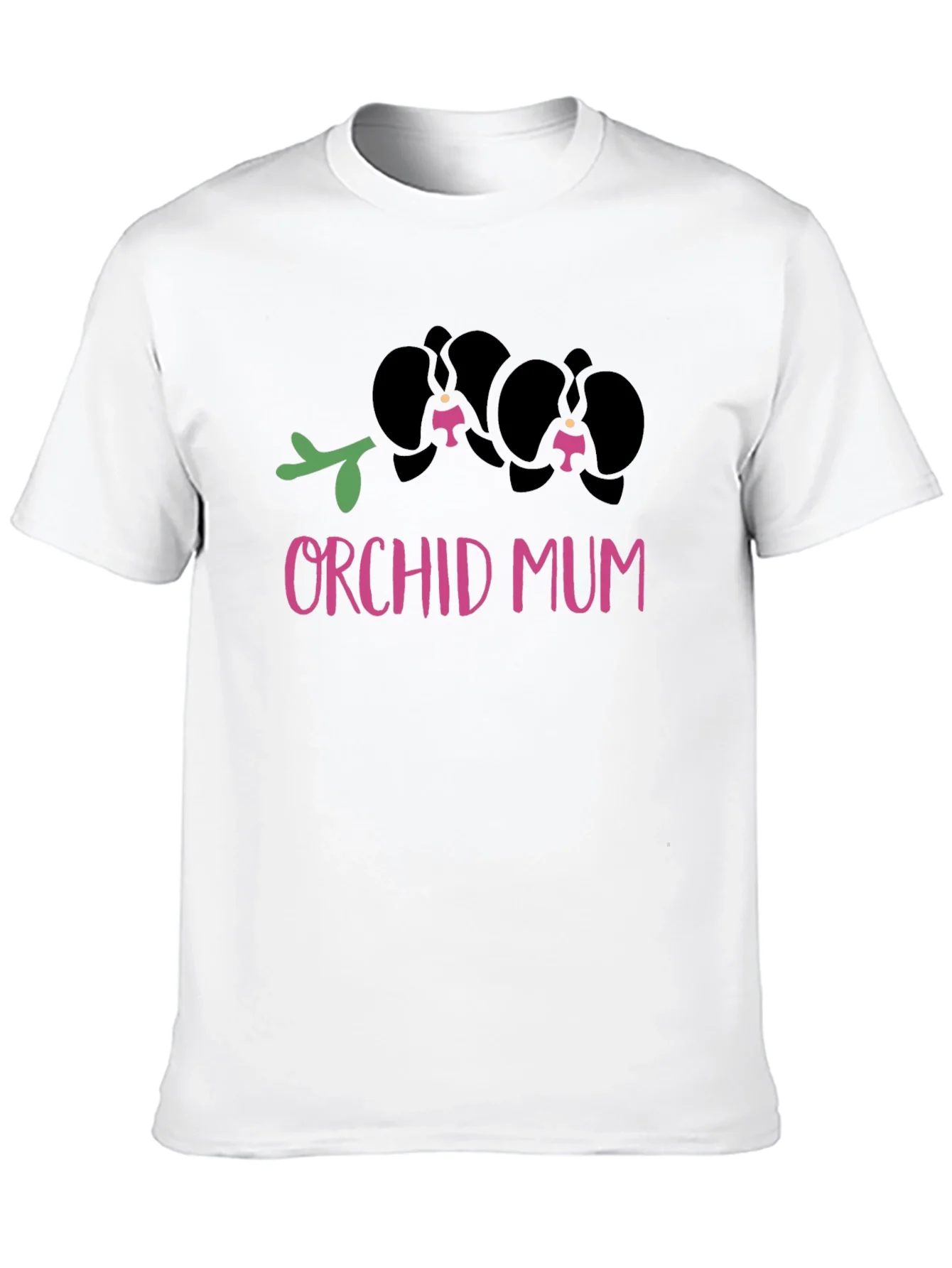 Camiseta Negra Orqu¨ªdea Mam¨¢ Dise?o Floral