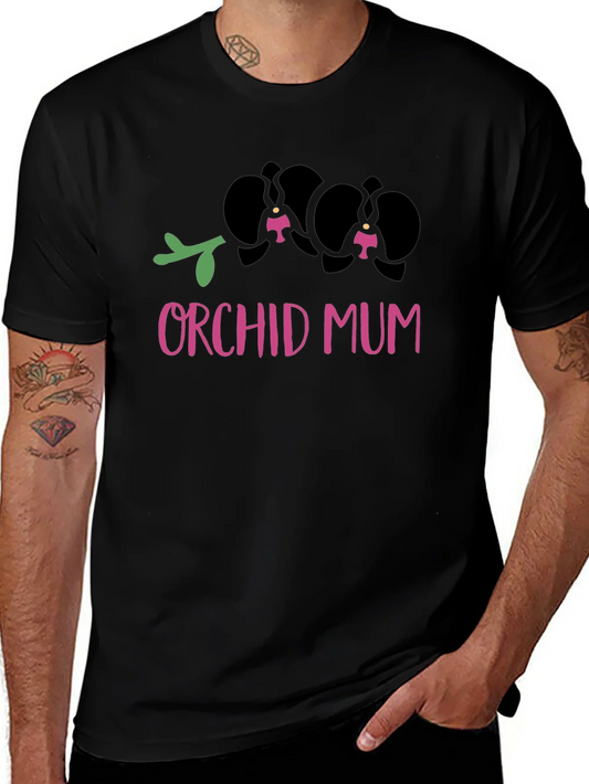Camiseta Negra Orqu¨ªdea Mam¨¢ Dise?o Floral