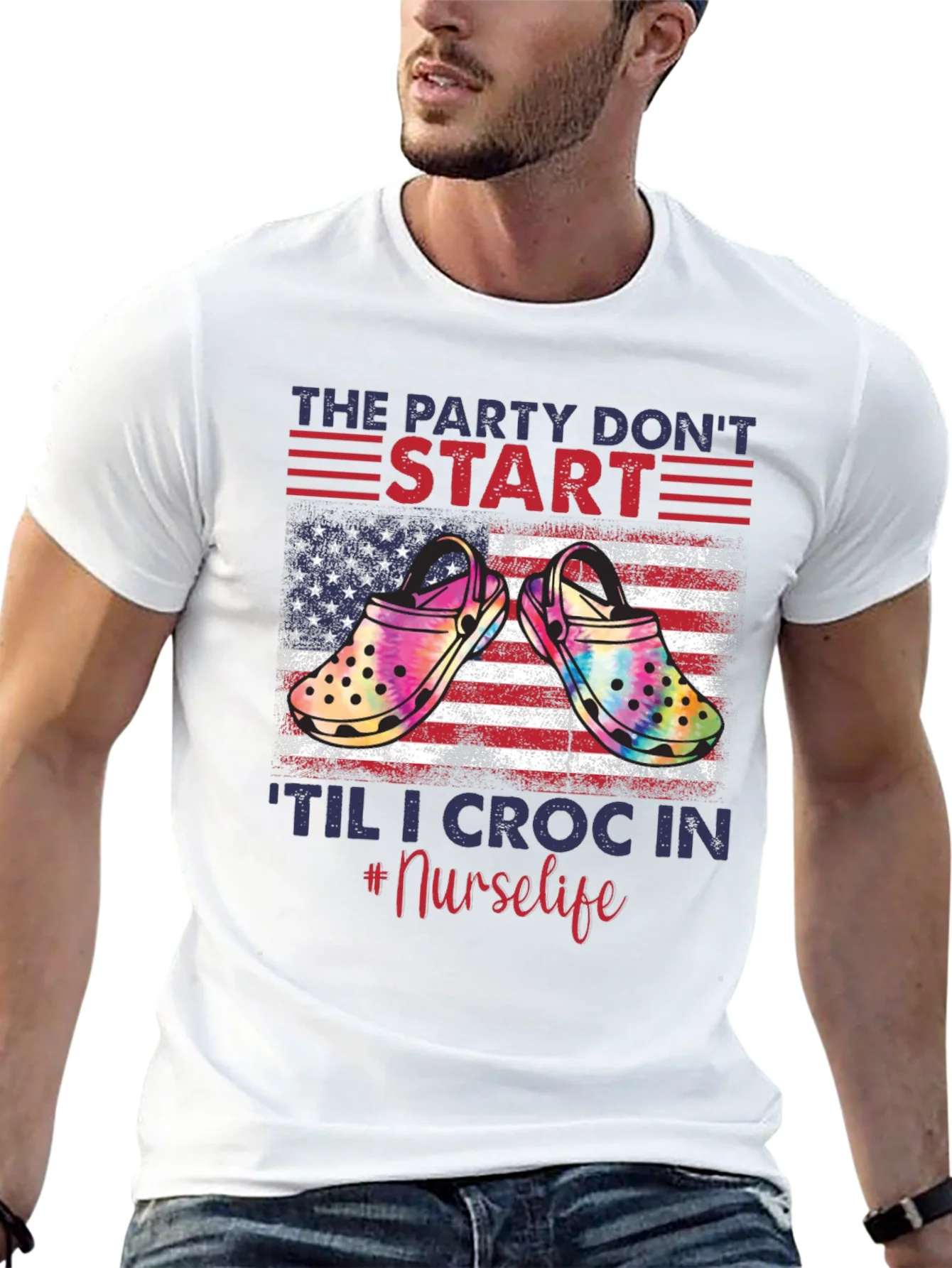 Camiseta The Party Dont Start Til I Croc In