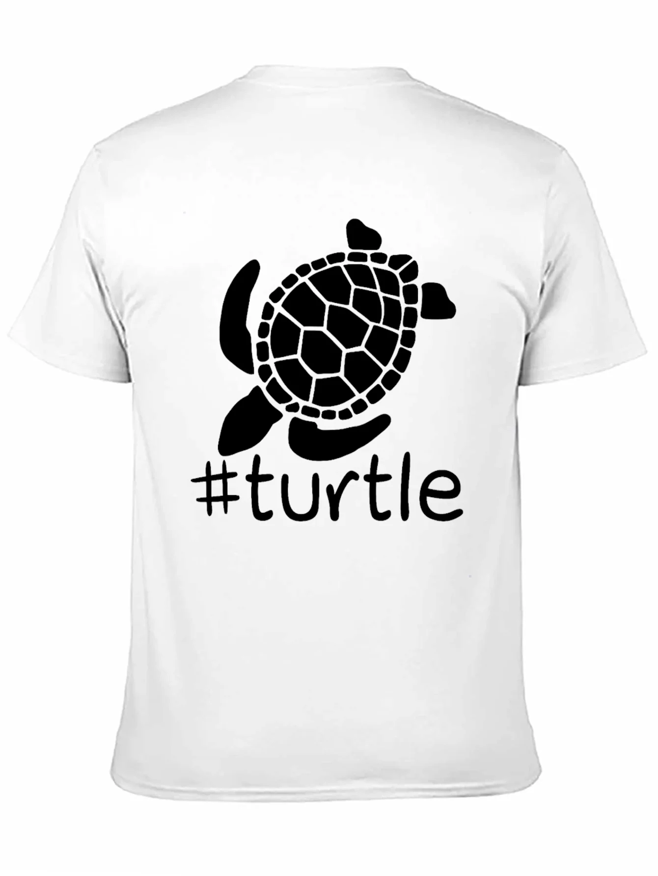 Rebbecca Turtle Graphic Tee - Trendy Black T-Shirt