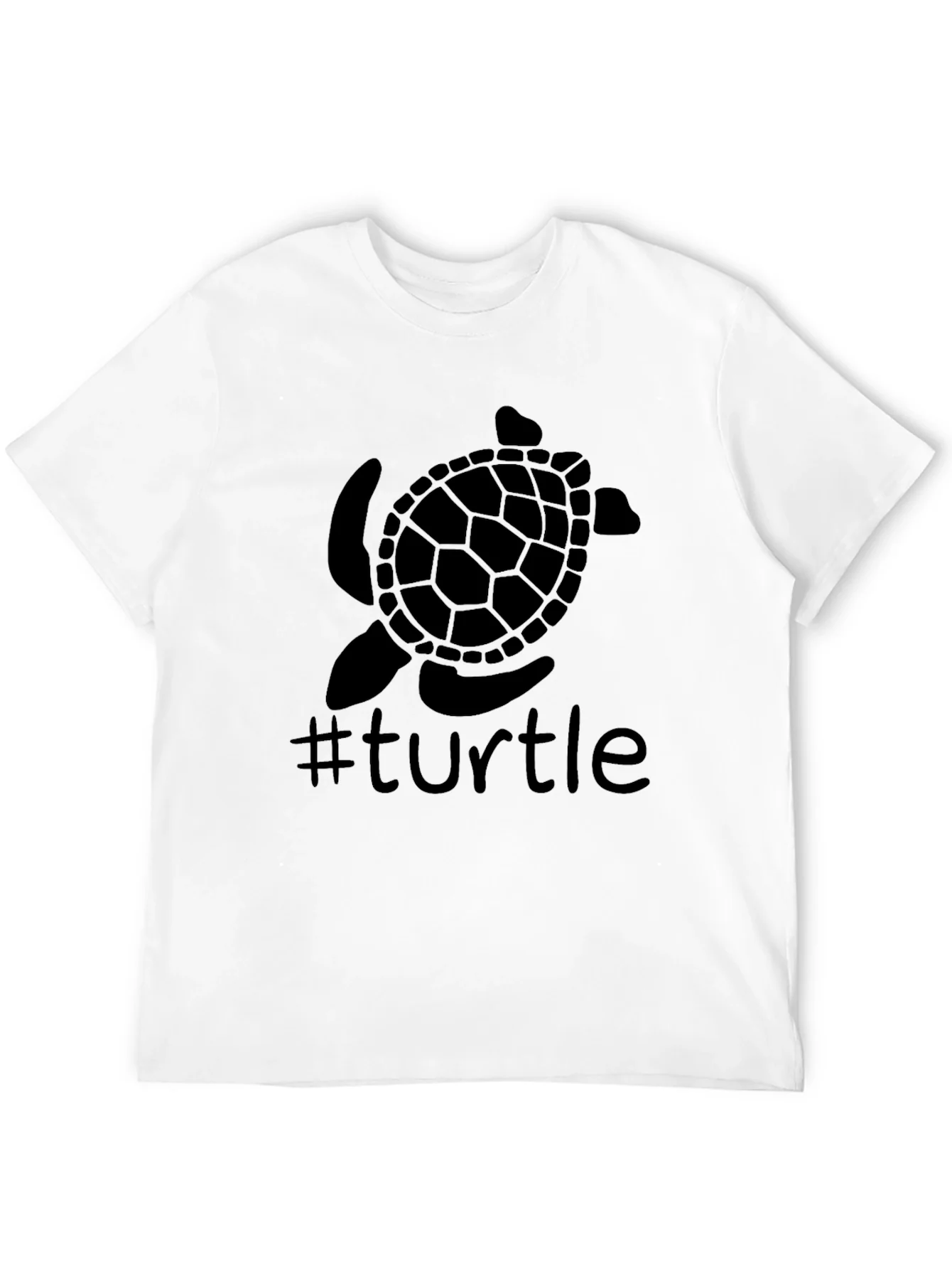 Rebbecca Turtle Graphic Tee - Trendy Black T-Shirt