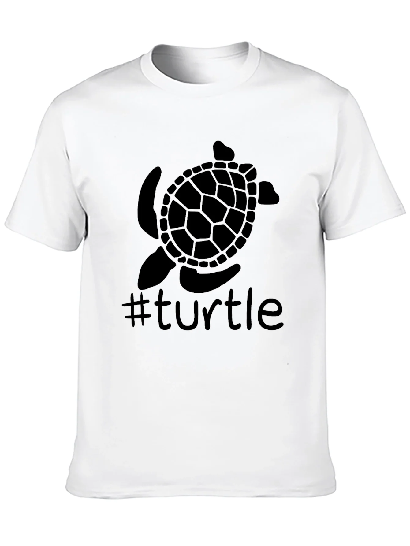 Rebbecca Turtle Graphic Tee - Trendy Black T-Shirt