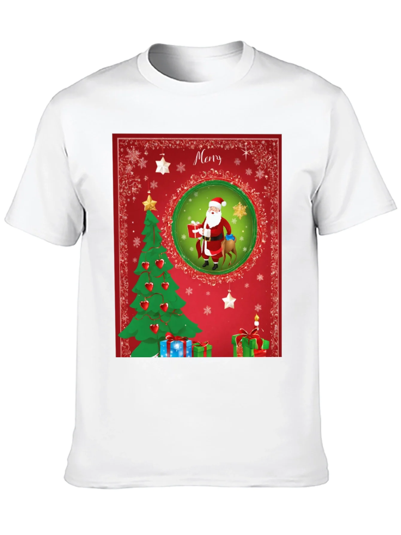 Rebbecca Festive Christmas Santa T-Shirt - Holiday Cheer