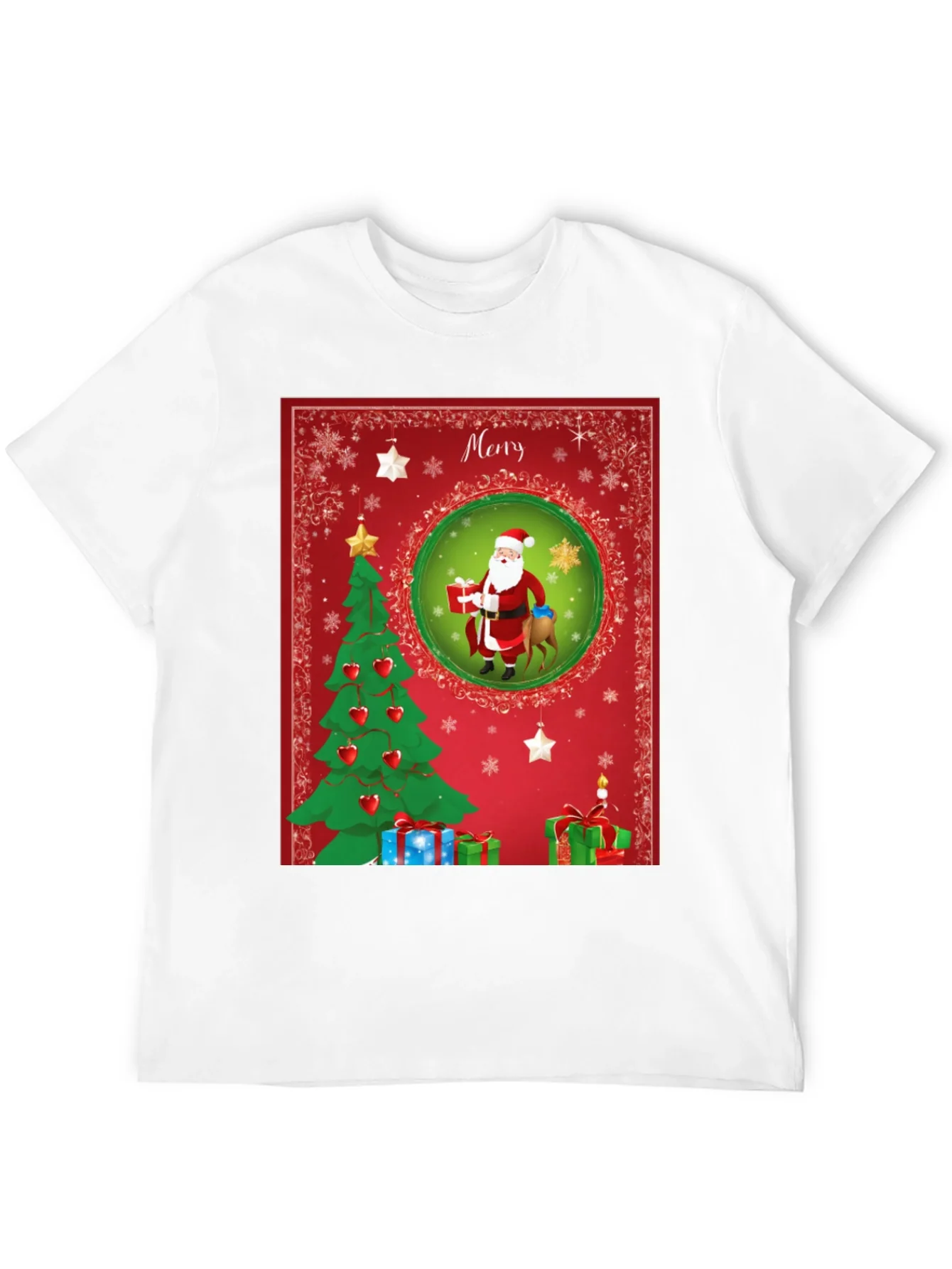 Rebbecca Festive Christmas Santa T-Shirt - Holiday Cheer