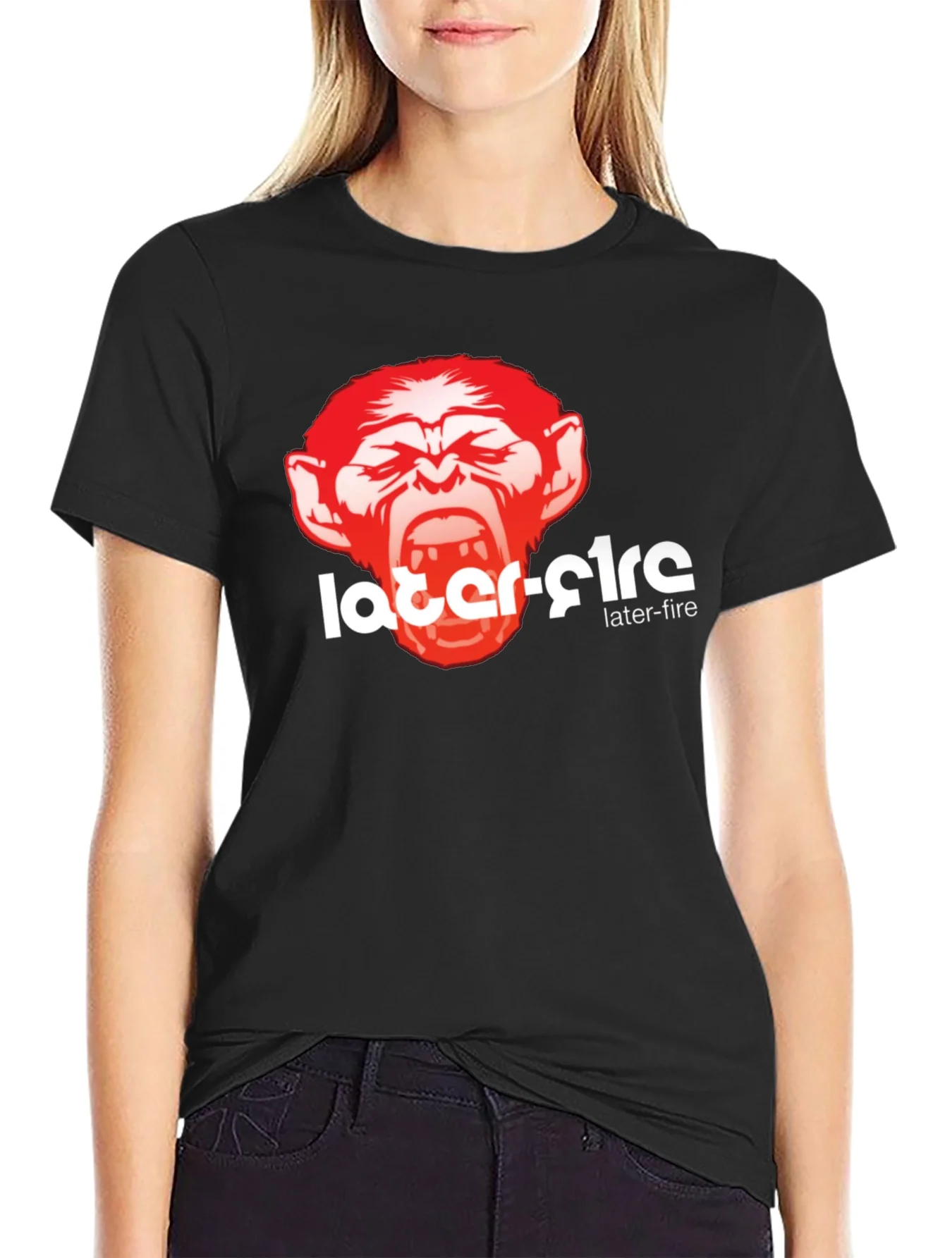 Rebbecca Later-Fire Graphic Tee - Bold Monkey Design