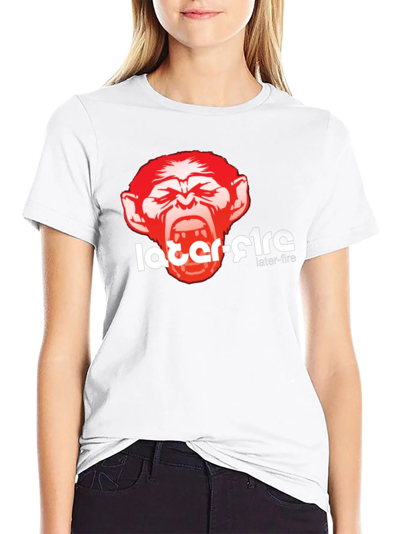 Rebbecca Later-Fire Graphic Tee - Bold Monkey Design