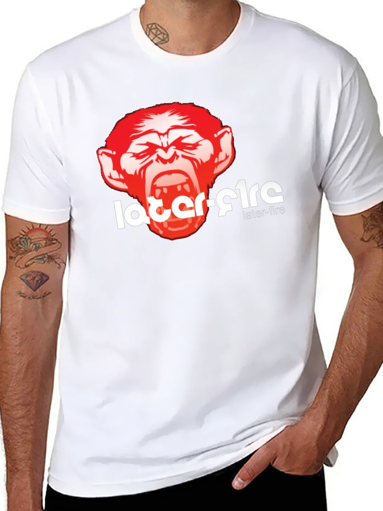 Rebbecca Later-Fire Graphic Tee - Bold Monkey Design