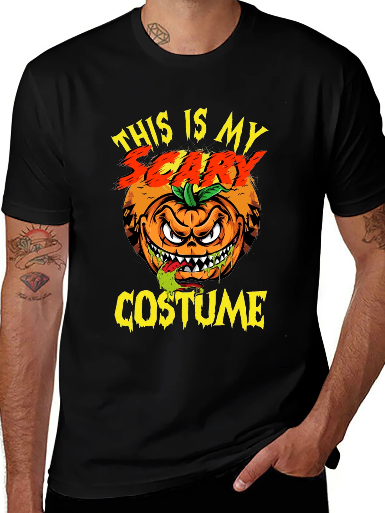Camiseta Halloween Este Es Mi Disfraz