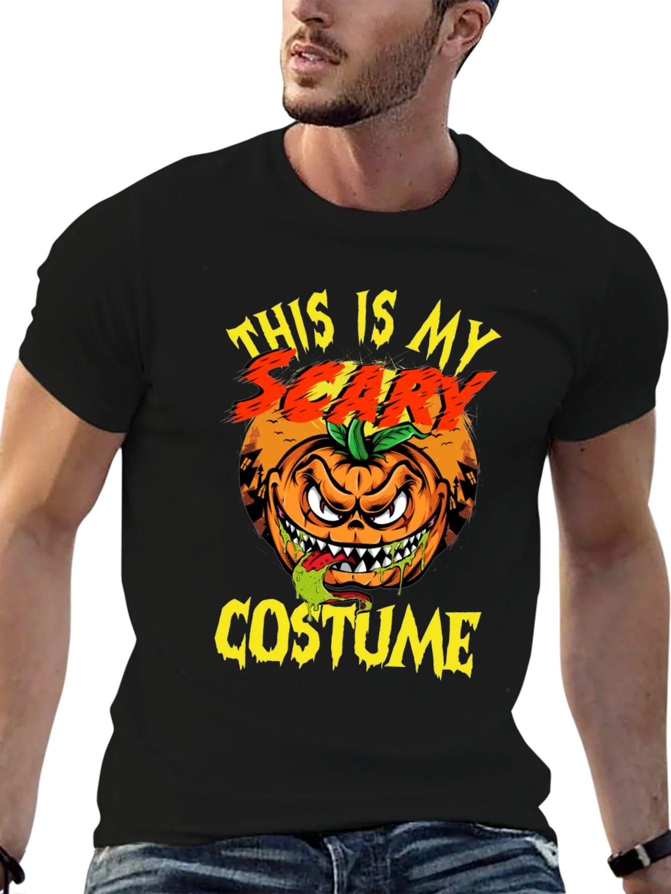 Camiseta Halloween Este Es Mi Disfraz