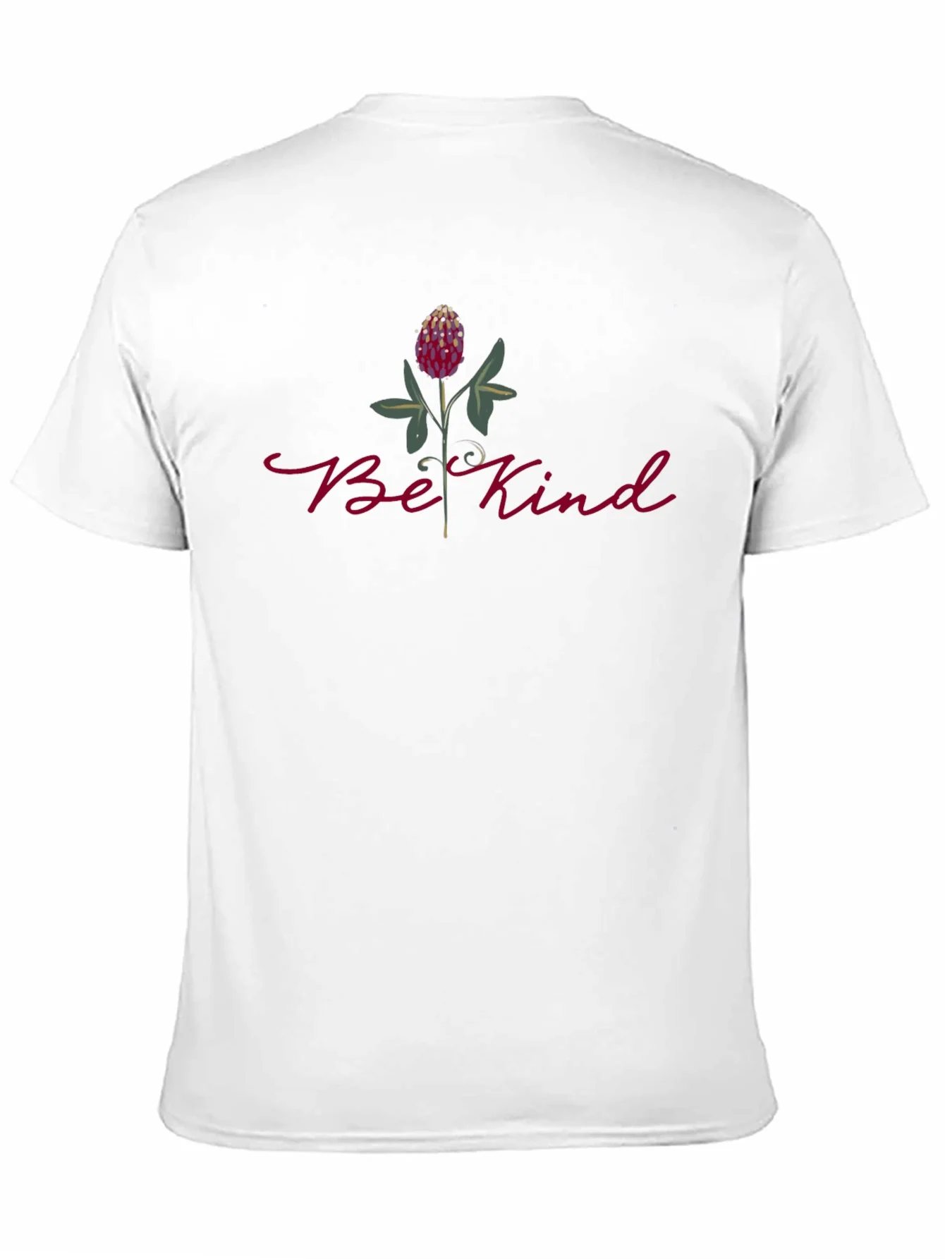 Camiseta Negra Be Kind con Dise?o Floral