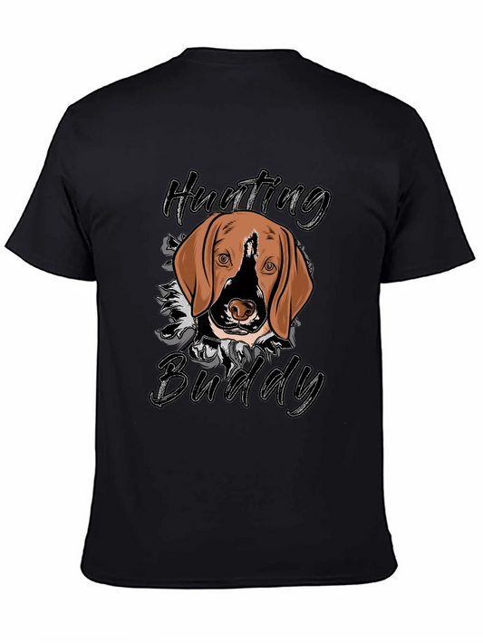 Rebbecca Hunting Buddy Dog Graphic T-Shirt