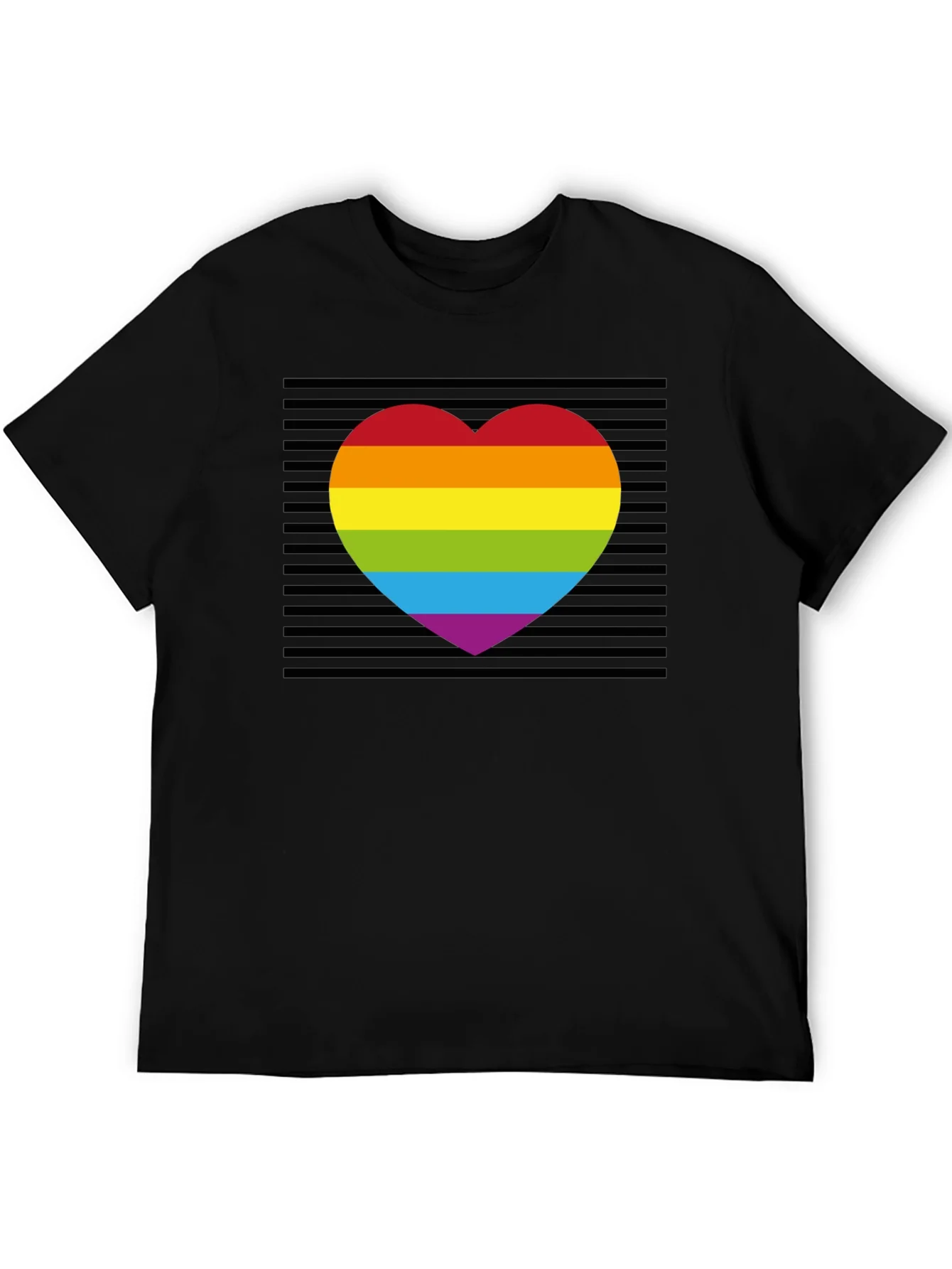 Camiseta Negra Coraz¨®n Orgullo LGBT