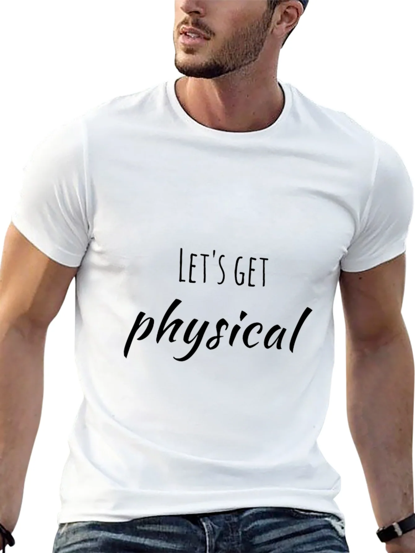Rebbecca Lets Get Physical Graphic Tee - Black