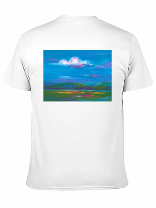 Rebbecca Vibrant Landscape Graphic Tee - Soft Cotton Comfort