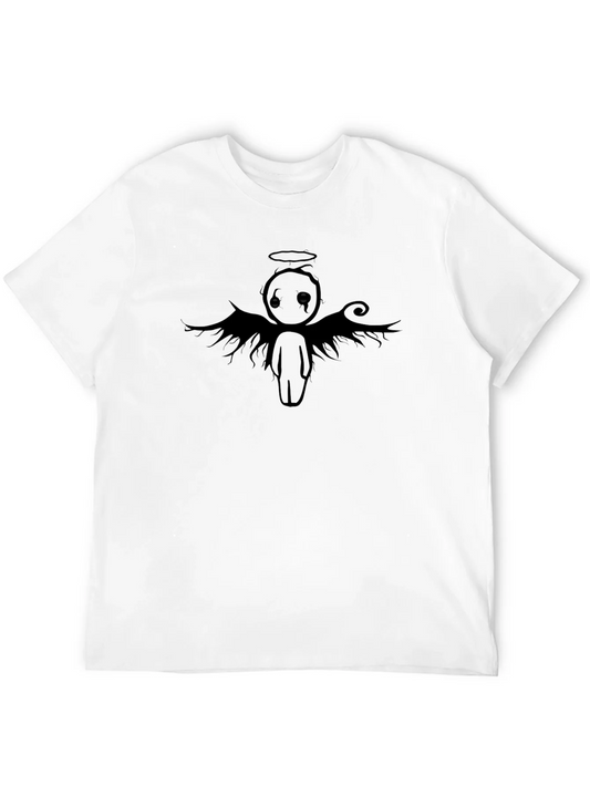 Rebbecca Emo Angel Graphic Tee - Black T-Shirt