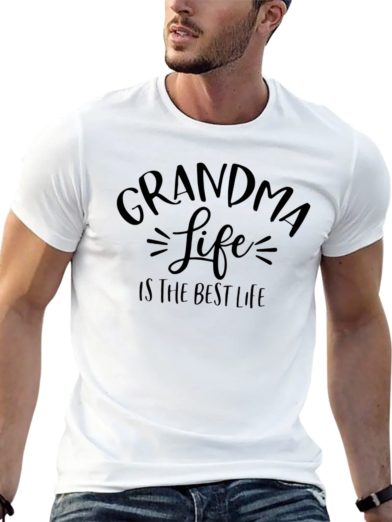 Camiseta Negra Grandma Life is the Best Life