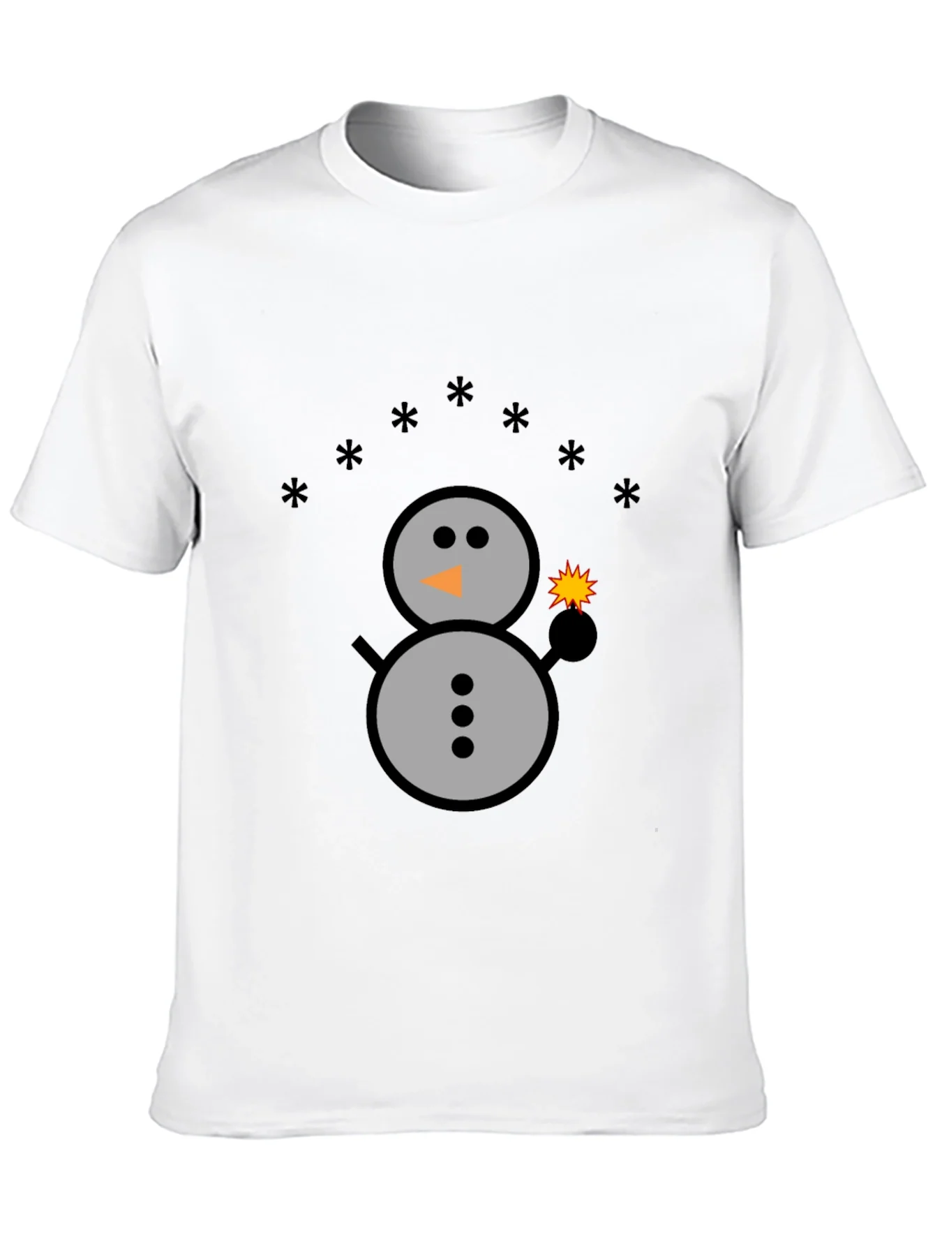 Rebbecca Festive Snowman Graphic Tee - Holiday Sparkle