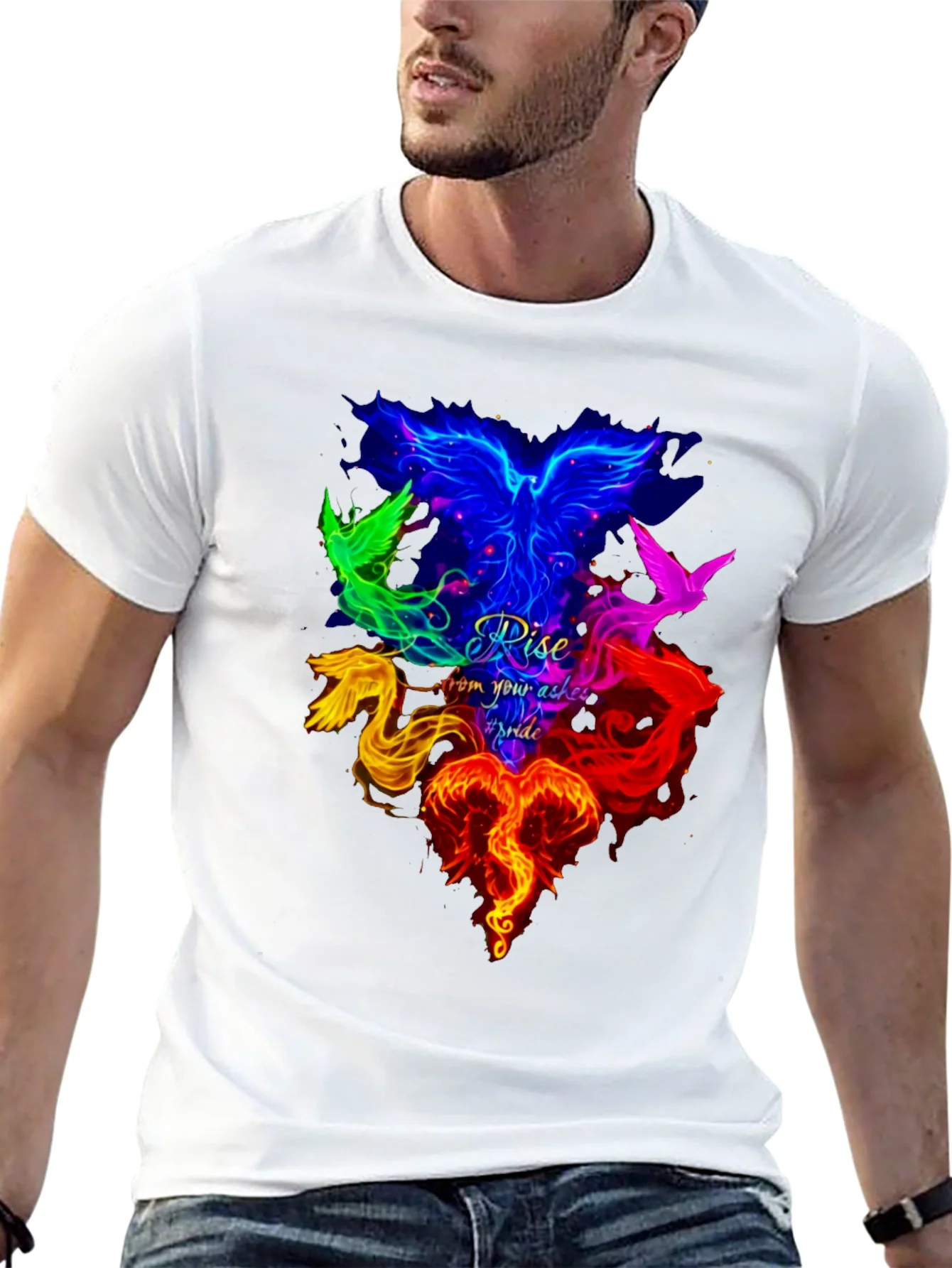 Rebbecca Rise From Your Ashes Pride Phoenix Graphic Tee