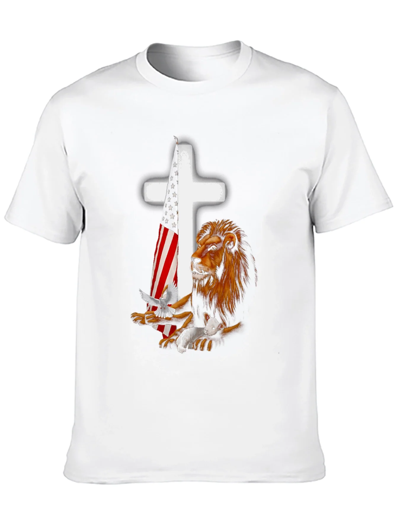 Rebbecca Lion and Lamb Christian T-Shirt