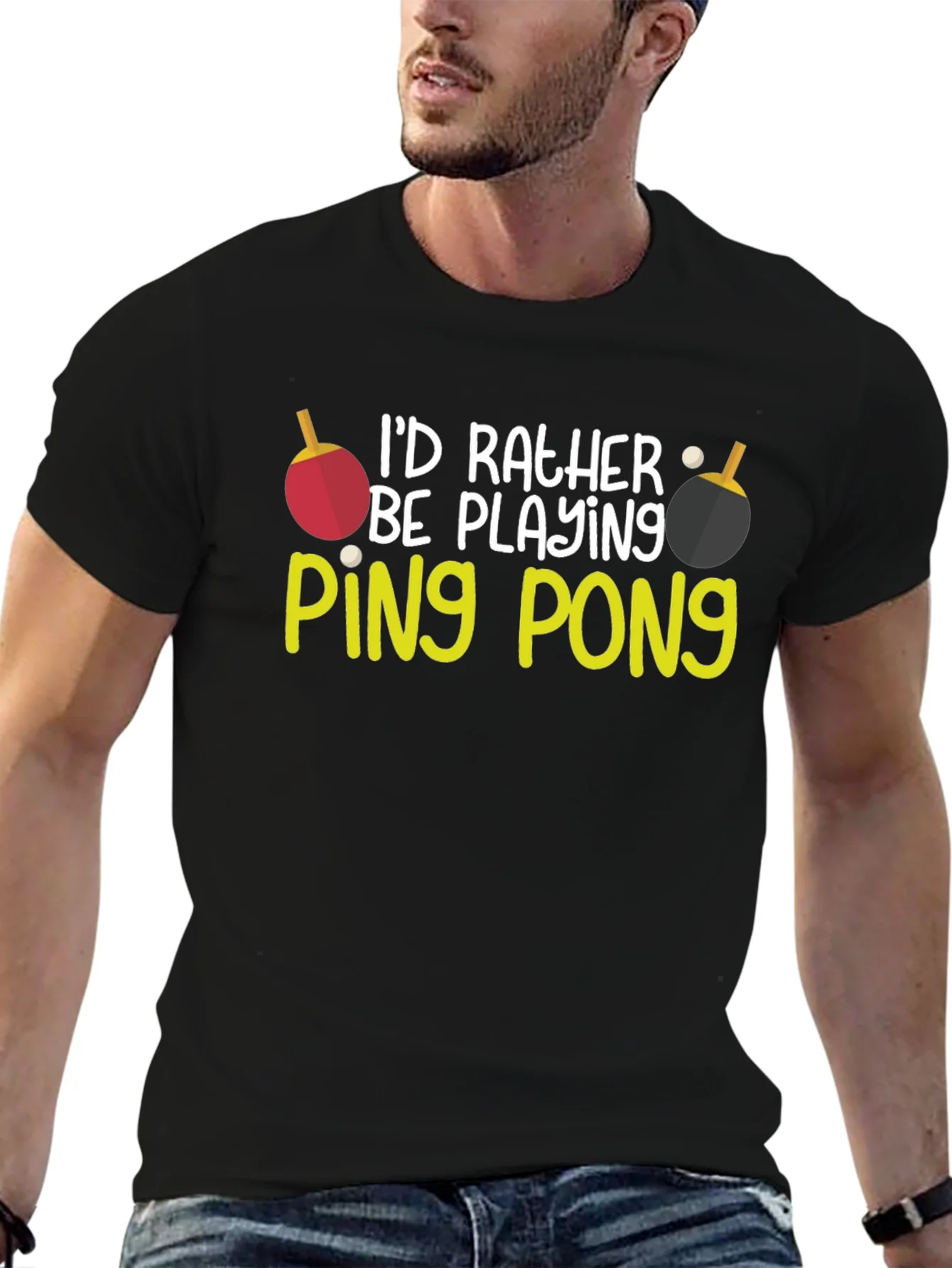 Rebbecca Id Rather Be Playing Ping Pong T-Shirt